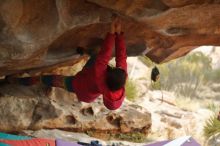 Bouldering in Hueco Tanks on 12/24/2019 with Blue Lizard Climbing and Yoga

Filename: SRM_20191224_1625570.jpg
Aperture: f/2.8
Shutter Speed: 1/250
Body: Canon EOS-1D Mark II
Lens: Canon EF 50mm f/1.8 II