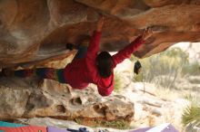 Bouldering in Hueco Tanks on 12/24/2019 with Blue Lizard Climbing and Yoga

Filename: SRM_20191224_1625571.jpg
Aperture: f/2.5
Shutter Speed: 1/250
Body: Canon EOS-1D Mark II
Lens: Canon EF 50mm f/1.8 II