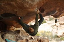 Bouldering in Hueco Tanks on 12/24/2019 with Blue Lizard Climbing and Yoga

Filename: SRM_20191224_1627410.jpg
Aperture: f/2.5
Shutter Speed: 1/250
Body: Canon EOS-1D Mark II
Lens: Canon EF 50mm f/1.8 II