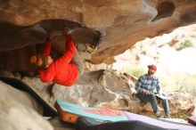 Bouldering in Hueco Tanks on 12/24/2019 with Blue Lizard Climbing and Yoga

Filename: SRM_20191224_1628320.jpg
Aperture: f/2.0
Shutter Speed: 1/250
Body: Canon EOS-1D Mark II
Lens: Canon EF 50mm f/1.8 II