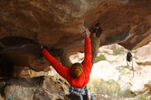 Bouldering in Hueco Tanks on 12/24/2019 with Blue Lizard Climbing and Yoga

Filename: SRM_20191224_1628500.jpg
Aperture: f/2.5
Shutter Speed: 1/250
Body: Canon EOS-1D Mark II
Lens: Canon EF 50mm f/1.8 II