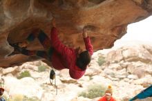 Bouldering in Hueco Tanks on 12/24/2019 with Blue Lizard Climbing and Yoga

Filename: SRM_20191224_1629500.jpg
Aperture: f/3.2
Shutter Speed: 1/250
Body: Canon EOS-1D Mark II
Lens: Canon EF 50mm f/1.8 II