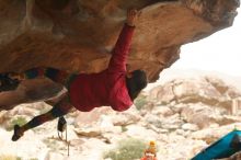 Bouldering in Hueco Tanks on 12/24/2019 with Blue Lizard Climbing and Yoga

Filename: SRM_20191224_1629510.jpg
Aperture: f/3.5
Shutter Speed: 1/250
Body: Canon EOS-1D Mark II
Lens: Canon EF 50mm f/1.8 II