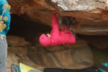 Bouldering in Hueco Tanks on 12/24/2019 with Blue Lizard Climbing and Yoga

Filename: SRM_20191224_1639370.jpg
Aperture: f/2.8
Shutter Speed: 1/250
Body: Canon EOS-1D Mark II
Lens: Canon EF 50mm f/1.8 II