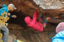 Bouldering in Hueco Tanks on 12/24/2019 with Blue Lizard Climbing and Yoga

Filename: SRM_20191224_1639390.jpg
Aperture: f/3.2
Shutter Speed: 1/250
Body: Canon EOS-1D Mark II
Lens: Canon EF 50mm f/1.8 II