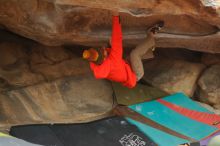 Bouldering in Hueco Tanks on 12/24/2019 with Blue Lizard Climbing and Yoga

Filename: SRM_20191224_1640090.jpg
Aperture: f/2.5
Shutter Speed: 1/250
Body: Canon EOS-1D Mark II
Lens: Canon EF 50mm f/1.8 II