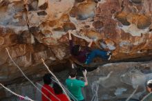 Bouldering in Hueco Tanks on 12/26/2019 with Blue Lizard Climbing and Yoga

Filename: SRM_20191226_1108080.jpg
Aperture: f/5.0
Shutter Speed: 1/250
Body: Canon EOS-1D Mark II
Lens: Canon EF 50mm f/1.8 II