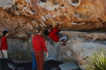 Bouldering in Hueco Tanks on 12/26/2019 with Blue Lizard Climbing and Yoga

Filename: SRM_20191226_1114020.jpg
Aperture: f/5.0
Shutter Speed: 1/250
Body: Canon EOS-1D Mark II
Lens: Canon EF 50mm f/1.8 II