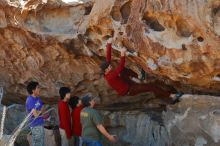 Bouldering in Hueco Tanks on 12/26/2019 with Blue Lizard Climbing and Yoga

Filename: SRM_20191226_1115090.jpg
Aperture: f/5.0
Shutter Speed: 1/250
Body: Canon EOS-1D Mark II
Lens: Canon EF 50mm f/1.8 II