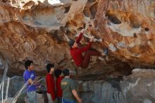 Bouldering in Hueco Tanks on 12/26/2019 with Blue Lizard Climbing and Yoga

Filename: SRM_20191226_1115100.jpg
Aperture: f/5.0
Shutter Speed: 1/250
Body: Canon EOS-1D Mark II
Lens: Canon EF 50mm f/1.8 II