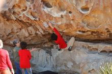 Bouldering in Hueco Tanks on 12/26/2019 with Blue Lizard Climbing and Yoga

Filename: SRM_20191226_1117450.jpg
Aperture: f/4.0
Shutter Speed: 1/250
Body: Canon EOS-1D Mark II
Lens: Canon EF 50mm f/1.8 II