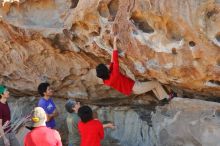Bouldering in Hueco Tanks on 12/26/2019 with Blue Lizard Climbing and Yoga

Filename: SRM_20191226_1118040.jpg
Aperture: f/4.0
Shutter Speed: 1/250
Body: Canon EOS-1D Mark II
Lens: Canon EF 50mm f/1.8 II