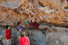 Bouldering in Hueco Tanks on 12/26/2019 with Blue Lizard Climbing and Yoga

Filename: SRM_20191226_1119330.jpg
Aperture: f/4.0
Shutter Speed: 1/250
Body: Canon EOS-1D Mark II
Lens: Canon EF 50mm f/1.8 II