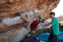 Bouldering in Hueco Tanks on 12/26/2019 with Blue Lizard Climbing and Yoga

Filename: SRM_20191226_1125161.jpg
Aperture: f/7.1
Shutter Speed: 1/250
Body: Canon EOS-1D Mark II
Lens: Canon EF 16-35mm f/2.8 L