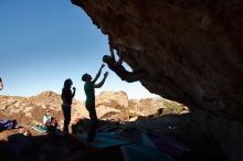 Bouldering in Hueco Tanks on 12/26/2019 with Blue Lizard Climbing and Yoga

Filename: SRM_20191226_1125500.jpg
Aperture: f/16.0
Shutter Speed: 1/250
Body: Canon EOS-1D Mark II
Lens: Canon EF 16-35mm f/2.8 L