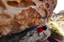 Bouldering in Hueco Tanks on 12/26/2019 with Blue Lizard Climbing and Yoga

Filename: SRM_20191226_1128540.jpg
Aperture: f/5.6
Shutter Speed: 1/500
Body: Canon EOS-1D Mark II
Lens: Canon EF 16-35mm f/2.8 L