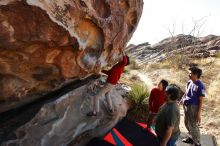 Bouldering in Hueco Tanks on 12/26/2019 with Blue Lizard Climbing and Yoga

Filename: SRM_20191226_1132160.jpg
Aperture: f/7.1
Shutter Speed: 1/500
Body: Canon EOS-1D Mark II
Lens: Canon EF 16-35mm f/2.8 L