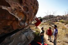 Bouldering in Hueco Tanks on 12/26/2019 with Blue Lizard Climbing and Yoga

Filename: SRM_20191226_1132280.jpg
Aperture: f/9.0
Shutter Speed: 1/500
Body: Canon EOS-1D Mark II
Lens: Canon EF 16-35mm f/2.8 L