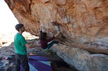Bouldering in Hueco Tanks on 12/26/2019 with Blue Lizard Climbing and Yoga

Filename: SRM_20191226_1133210.jpg
Aperture: f/5.0
Shutter Speed: 1/500
Body: Canon EOS-1D Mark II
Lens: Canon EF 16-35mm f/2.8 L