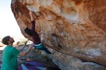 Bouldering in Hueco Tanks on 12/26/2019 with Blue Lizard Climbing and Yoga

Filename: SRM_20191226_1133380.jpg
Aperture: f/5.6
Shutter Speed: 1/500
Body: Canon EOS-1D Mark II
Lens: Canon EF 16-35mm f/2.8 L