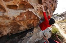 Bouldering in Hueco Tanks on 12/26/2019 with Blue Lizard Climbing and Yoga

Filename: SRM_20191226_1135460.jpg
Aperture: f/5.6
Shutter Speed: 1/500
Body: Canon EOS-1D Mark II
Lens: Canon EF 16-35mm f/2.8 L