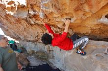 Bouldering in Hueco Tanks on 12/26/2019 with Blue Lizard Climbing and Yoga

Filename: SRM_20191226_1142470.jpg
Aperture: f/5.6
Shutter Speed: 1/320
Body: Canon EOS-1D Mark II
Lens: Canon EF 16-35mm f/2.8 L