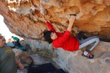 Bouldering in Hueco Tanks on 12/26/2019 with Blue Lizard Climbing and Yoga

Filename: SRM_20191226_1142471.jpg
Aperture: f/5.6
Shutter Speed: 1/320
Body: Canon EOS-1D Mark II
Lens: Canon EF 16-35mm f/2.8 L