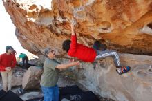 Bouldering in Hueco Tanks on 12/26/2019 with Blue Lizard Climbing and Yoga

Filename: SRM_20191226_1142590.jpg
Aperture: f/5.6
Shutter Speed: 1/320
Body: Canon EOS-1D Mark II
Lens: Canon EF 16-35mm f/2.8 L