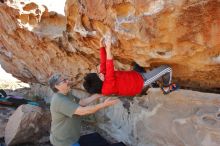 Bouldering in Hueco Tanks on 12/26/2019 with Blue Lizard Climbing and Yoga

Filename: SRM_20191226_1143040.jpg
Aperture: f/5.6
Shutter Speed: 1/320
Body: Canon EOS-1D Mark II
Lens: Canon EF 16-35mm f/2.8 L