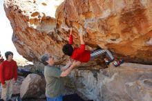 Bouldering in Hueco Tanks on 12/26/2019 with Blue Lizard Climbing and Yoga

Filename: SRM_20191226_1143110.jpg
Aperture: f/6.3
Shutter Speed: 1/320
Body: Canon EOS-1D Mark II
Lens: Canon EF 16-35mm f/2.8 L