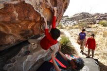 Bouldering in Hueco Tanks on 12/26/2019 with Blue Lizard Climbing and Yoga

Filename: SRM_20191226_1144520.jpg
Aperture: f/8.0
Shutter Speed: 1/320
Body: Canon EOS-1D Mark II
Lens: Canon EF 16-35mm f/2.8 L