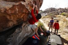 Bouldering in Hueco Tanks on 12/26/2019 with Blue Lizard Climbing and Yoga

Filename: SRM_20191226_1144550.jpg
Aperture: f/9.0
Shutter Speed: 1/320
Body: Canon EOS-1D Mark II
Lens: Canon EF 16-35mm f/2.8 L