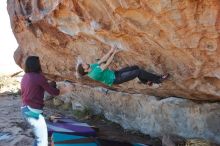 Bouldering in Hueco Tanks on 12/26/2019 with Blue Lizard Climbing and Yoga

Filename: SRM_20191226_1146410.jpg
Aperture: f/6.3
Shutter Speed: 1/320
Body: Canon EOS-1D Mark II
Lens: Canon EF 16-35mm f/2.8 L