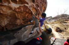 Bouldering in Hueco Tanks on 12/26/2019 with Blue Lizard Climbing and Yoga

Filename: SRM_20191226_1146580.jpg
Aperture: f/9.0
Shutter Speed: 1/320
Body: Canon EOS-1D Mark II
Lens: Canon EF 16-35mm f/2.8 L