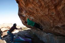 Bouldering in Hueco Tanks on 12/26/2019 with Blue Lizard Climbing and Yoga

Filename: SRM_20191226_1149500.jpg
Aperture: f/10.0
Shutter Speed: 1/320
Body: Canon EOS-1D Mark II
Lens: Canon EF 16-35mm f/2.8 L