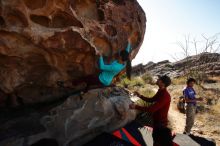 Bouldering in Hueco Tanks on 12/26/2019 with Blue Lizard Climbing and Yoga

Filename: SRM_20191226_1150230.jpg
Aperture: f/11.0
Shutter Speed: 1/320
Body: Canon EOS-1D Mark II
Lens: Canon EF 16-35mm f/2.8 L