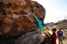 Bouldering in Hueco Tanks on 12/26/2019 with Blue Lizard Climbing and Yoga

Filename: SRM_20191226_1150300.jpg
Aperture: f/8.0
Shutter Speed: 1/320
Body: Canon EOS-1D Mark II
Lens: Canon EF 16-35mm f/2.8 L