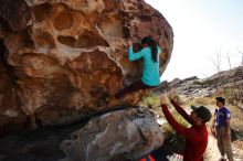 Bouldering in Hueco Tanks on 12/26/2019 with Blue Lizard Climbing and Yoga

Filename: SRM_20191226_1150360.jpg
Aperture: f/8.0
Shutter Speed: 1/320
Body: Canon EOS-1D Mark II
Lens: Canon EF 16-35mm f/2.8 L