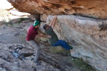 Bouldering in Hueco Tanks on 12/26/2019 with Blue Lizard Climbing and Yoga

Filename: SRM_20191226_1150530.jpg
Aperture: f/4.5
Shutter Speed: 1/320
Body: Canon EOS-1D Mark II
Lens: Canon EF 16-35mm f/2.8 L