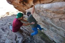 Bouldering in Hueco Tanks on 12/26/2019 with Blue Lizard Climbing and Yoga

Filename: SRM_20191226_1151281.jpg
Aperture: f/4.0
Shutter Speed: 1/320
Body: Canon EOS-1D Mark II
Lens: Canon EF 16-35mm f/2.8 L