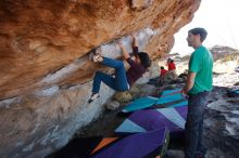 Bouldering in Hueco Tanks on 12/26/2019 with Blue Lizard Climbing and Yoga

Filename: SRM_20191226_1151310.jpg
Aperture: f/4.5
Shutter Speed: 1/320
Body: Canon EOS-1D Mark II
Lens: Canon EF 16-35mm f/2.8 L