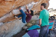 Bouldering in Hueco Tanks on 12/26/2019 with Blue Lizard Climbing and Yoga

Filename: SRM_20191226_1151320.jpg
Aperture: f/4.0
Shutter Speed: 1/320
Body: Canon EOS-1D Mark II
Lens: Canon EF 16-35mm f/2.8 L