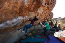 Bouldering in Hueco Tanks on 12/26/2019 with Blue Lizard Climbing and Yoga

Filename: SRM_20191226_1152170.jpg
Aperture: f/6.3
Shutter Speed: 1/320
Body: Canon EOS-1D Mark II
Lens: Canon EF 16-35mm f/2.8 L