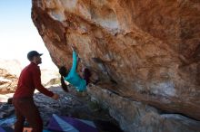 Bouldering in Hueco Tanks on 12/26/2019 with Blue Lizard Climbing and Yoga

Filename: SRM_20191226_1157100.jpg
Aperture: f/6.3
Shutter Speed: 1/320
Body: Canon EOS-1D Mark II
Lens: Canon EF 16-35mm f/2.8 L