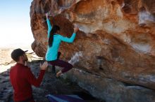 Bouldering in Hueco Tanks on 12/26/2019 with Blue Lizard Climbing and Yoga

Filename: SRM_20191226_1157430.jpg
Aperture: f/7.1
Shutter Speed: 1/320
Body: Canon EOS-1D Mark II
Lens: Canon EF 16-35mm f/2.8 L