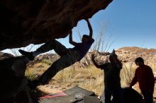 Bouldering in Hueco Tanks on 12/26/2019 with Blue Lizard Climbing and Yoga

Filename: SRM_20191226_1159360.jpg
Aperture: f/11.0
Shutter Speed: 1/320
Body: Canon EOS-1D Mark II
Lens: Canon EF 16-35mm f/2.8 L