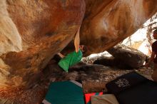 Bouldering in Hueco Tanks on 12/26/2019 with Blue Lizard Climbing and Yoga

Filename: SRM_20191226_1253310.jpg
Aperture: f/3.5
Shutter Speed: 1/250
Body: Canon EOS-1D Mark II
Lens: Canon EF 16-35mm f/2.8 L