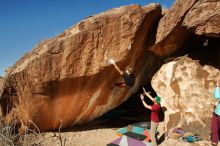 Bouldering in Hueco Tanks on 12/26/2019 with Blue Lizard Climbing and Yoga

Filename: SRM_20191226_1257110.jpg
Aperture: f/8.0
Shutter Speed: 1/250
Body: Canon EOS-1D Mark II
Lens: Canon EF 16-35mm f/2.8 L
