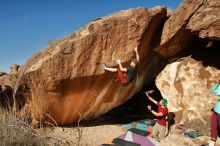 Bouldering in Hueco Tanks on 12/26/2019 with Blue Lizard Climbing and Yoga

Filename: SRM_20191226_1257210.jpg
Aperture: f/8.0
Shutter Speed: 1/250
Body: Canon EOS-1D Mark II
Lens: Canon EF 16-35mm f/2.8 L