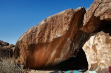 Bouldering in Hueco Tanks on 12/26/2019 with Blue Lizard Climbing and Yoga

Filename: SRM_20191226_1317020.jpg
Aperture: f/8.0
Shutter Speed: 1/250
Body: Canon EOS-1D Mark II
Lens: Canon EF 16-35mm f/2.8 L